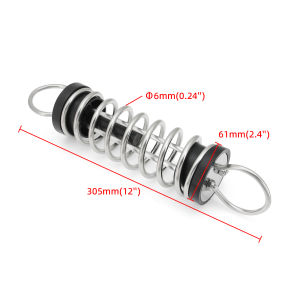 RYSJM | 5/6/9/11mm Silent shock-absorbing Spring Stainless Steel Marines Shock Absorbing Boat Dock Line Mooring Springs Marine Hardware