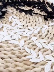 15Yards Exquisite European cotton lace trim 1.58 inches wide suitable for DIY clothing curtains and various handicrafts.