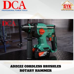 SYK DCA ADZC22 Cordless Brushles Rotary Hammer Concrete Drill Dinding Mesin Bor Tumbuk Putar