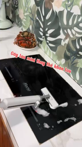 Cây lau nhà tự vắt đa năng mini lau bếp cầm tay nhỏ gọncó gạt nước bản chải tháo rời