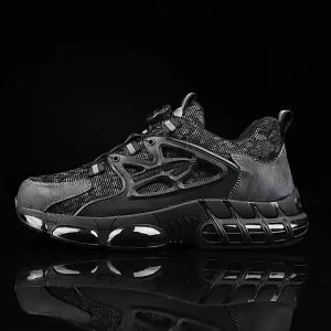 J MALL Safety Shoes Low-Cut Anti-Smashing Anti-Piercing Anti-Puncture steel toe cap with Rotating Button work safety shoes - 678 (BLACK) / 7916 (BLACK / BLUE BLACK) / 3117GY (BLACK)