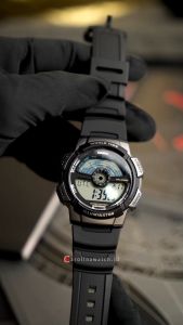 Jam Tangan Pria Casio General AE-1100W-1A Black Resin Band