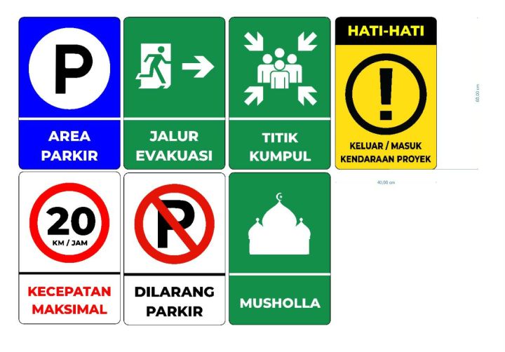 Rambu Lalu lintas /Marka Jalan 60x40Cm. | Lazada Indonesia