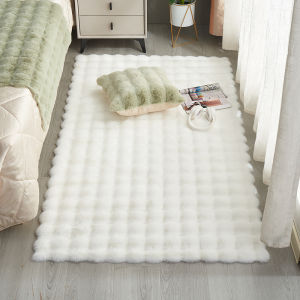 Carpet Plush Bubble Velvet Bedside Living Room Sofa Balcony Cream Style Rectangular Rabbit Fur Finished Product Bedroom