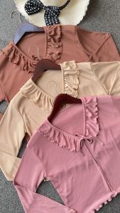 Sf. id - Cardigan Crop Tali Ruffle