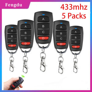 5 Packs 433.92MHz Universal Copy Remote Compatible with Various Brands Electric Rolling Driveway Gate Opener