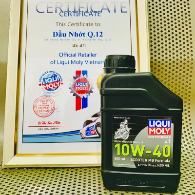 Nhớt Xe Máy Tay Ga 800ML - LIQUI MOLY MOTORBIKE 4T 10W-40 SCOOTER MB FORMULA - Made in Germany