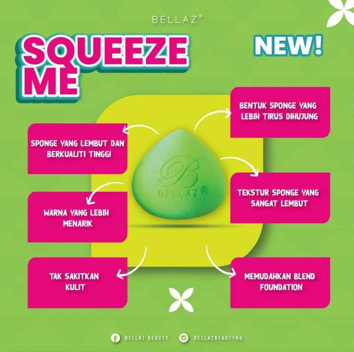 CLEARANCE%20STOCK!!%20SQUEEZE%20ME%20BEAUTY%20SPONGE%20BY%20MUA%20BELLAZ%20ORIGINAL%20HQ%20%E2%9D%97%E2%99%A5%EF%B8%8F%20-%20Image%202