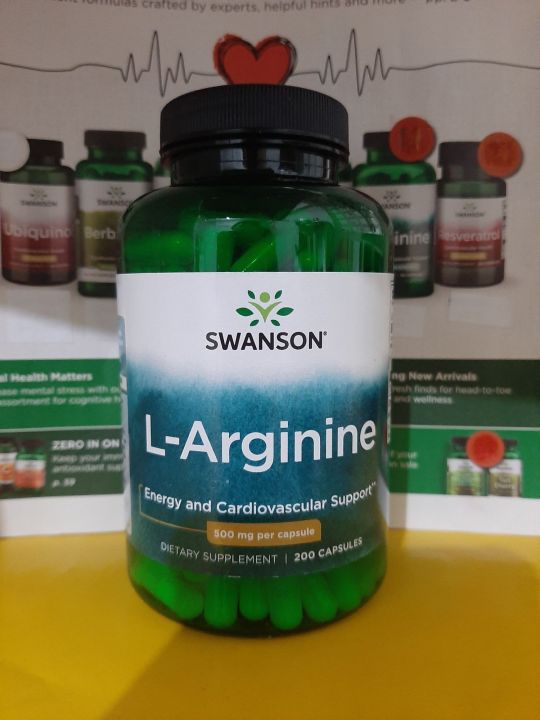 L-Arginin 500 mg 200 Kapseln Swanson
