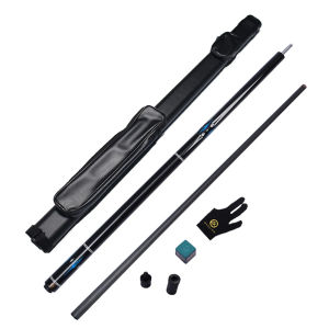 Black Technology Cues Billiard Sets 1/2 Play Cue Carbon Fiber Shaft Pro Taper 12.4mm M Tip Radial Joint 58inch Pool Cue Sticks