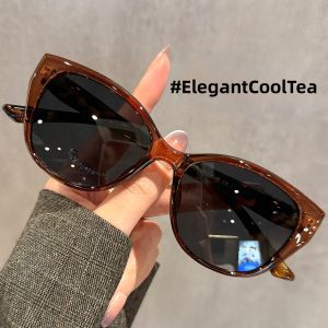 Schever | Polarized UV Protection Olive Cat Eye Driving Ladies Sunglasses