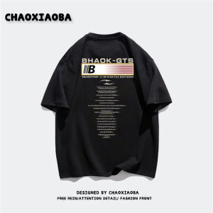 Áo Thun Nam Tay Ngắn Cotton 100% Dáng Rộng in Chữ Phong Cách Mỹ Mùa Hè Thời Trang Thường Ngày Chống Khuẩn