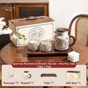 MODERN SWEETHOME | Home Moving Gift Young People Tea Set for Brewing