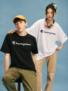 Champion | Cotton Couple Summer Retro Style Loose Fit Tshirt