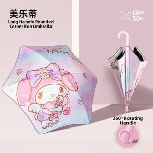 Light & Safe Child School Student Umbrella Melody Kuromi Design