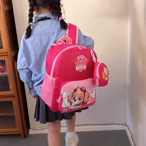 Balo cho bé đi mầm non 3-5 tuổi họa tiết Đội Chó Cứu Hộ Paw Patrol đáng yêu kèm túi nhỏ tròn có hình ảnh nhân vật phù hợp cho trẻ em đi học