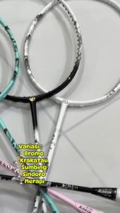Kansa Raket Badminton Merapi 4U Original Authentic Carbon Fiber Badminton Racket Max 30LBS (frame)
