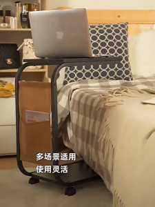 Nightstand For Home Bedroom Side Table Sofa Side Cabinet Small Movable Storage Cart Coffee Table Organizer Desk Multifunctional Space Saving Furniture For Living Room And Balcony