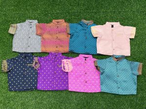 เสื้อผ้าไหมเด็กอัดกาวผ้าดีสีสวย