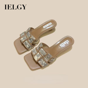 IELGY French retro finger-toe sandals for women