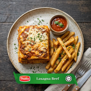 Thalia Lasagna 300g (Best seller) Halal Frozen Meal Pasta Cheese Mozzarella Italian RTE Easy Reheat Microwave