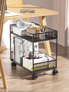Multilayer Movable Childrens Toy & Book Storage Cart