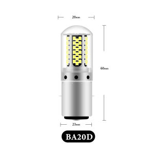 KEVANLY | Motorcycle LED Headlight Bulb H4 BA20D P15D 12-80V Fanless No Noise High Low Beam Super Bright Lamp Aluminum Shell Easy Install