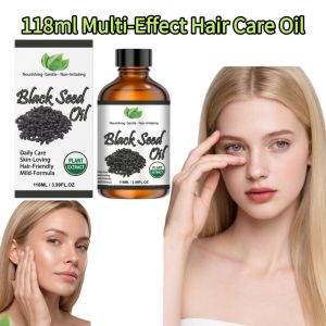 简素净 | 118ml BlackSeed Oil Plant Extract Nourishing Hair Care Essence Soft Skin Gentle Non Irritating Moisturizing Nourish Hair Essence