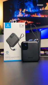 Roker Powerbank Rpower225 22.5W 10000mAh Pengecasan Cepat Type C & Lightning Ultra Compact Size Ringkas dan Ringan untuk Pengisian Daya Perangkat Anda
