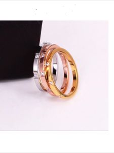 OYJR แหวนเพชรแฟชั่นสวยๆ แหวนสแตนเลส สวยๆ เพชร หญิง