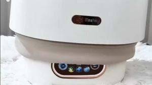 Portable Washing Machine 12L Foldable w/ Spin Dry Basket Mini Washer for Underwear Baby Clothes Garments Socks & Bra