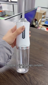 Portable Dental Water Flosser Oral Irrigator USB Rechargeable Water Floss Jet Tooth Pick 4 Tips 220ml Mouth washing machine