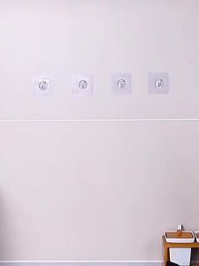 Strong Adhesive Hooks Wall Hooks Nail-Free Adhesive Coat Hangers With Stainless Steel Hooks Reusable Practical Towel storage