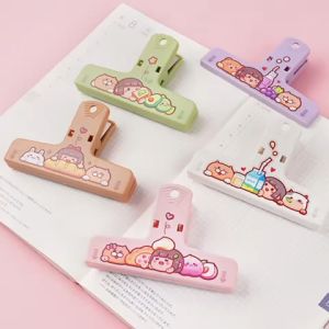 Small Mochi Journal Magnet Clip Cute Cartoon Colorful Magnet Plastic Refrigerator Sticker Folder Ticket Clip