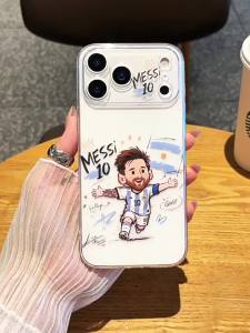 LINGRONG | Football Players Pattern Full Coverage Phone Case Soft Anti-drop