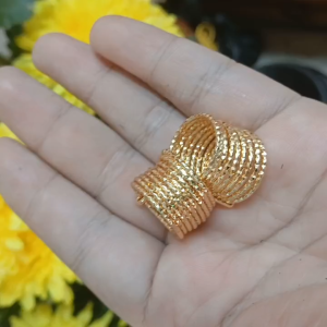 Nhẫn Nữ  Xi Men ( 1 nhẫn ) Mạ Vàng 18K Chạm Khắc Tinh Xảo N24526 - 55 - KT   - Tubi Cony - Đổi Trả Trong Vòng 07 Ngày
