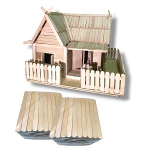 1 pack-+ 500pcs  Stick es krim murah ringan prakarya serbaguna