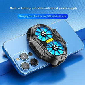STTKGZD | Dual Fan Phone Cooler Semiconductor Radiator Plug-in Rechargeable Fast Cool Down Solve Phone Overheating For Gaming Live Stream
