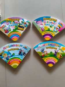 kertas es serut pelangi kakigori