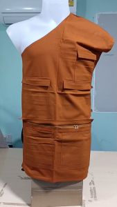 เสื้อ ผ้าพระ อังสะ 7 กระเป๋า ผ้าฝ้ายโรงงาน อังษะ เสื้อพระ พระ เณร สังฆภัณฑ์ (ร้าน เพื่อนบุญ)