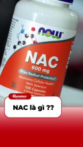 Viên uống thải độc gan Now NAC 600mg Selenium & Molybdenum nhập khẩu Mỹ hỗ trợ tăng cường chức năng gan - Gymstore