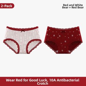 MsPai | Lady Cotton Lace Soft Comfort Mid-Waist Panties