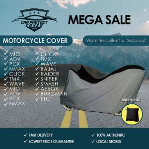 Water Repellent Motor Cover MIO/NMAX/AEROX/BAJAJ/SNIPER/TMX ETC.