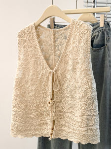 AIYITI | French Lace Hollow Out Loose Womens Vest