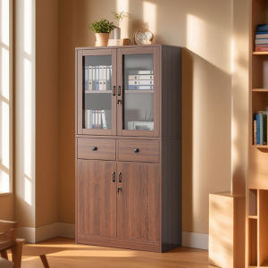ZHUOHE | Dustproof Storage Cabinet with Door and Lock for Home and Office