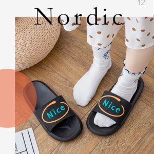 LHSunshine พร้อมส่ง🚚รองเท้าแตะชายหญิง รองเท้าแตะสีพื้นแบบสวม ดีเทลลายภาษาอังกฤษสุดเก๋ กันลื่นงานนิ่ม เหมาะกับทุกเพศทุกวัยใส่ได้ทุกที่ สินค้