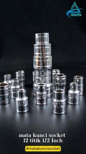 Mata Shock 1/2 Inch 8-32 MM Tools Mata Kunci Socket Bahan Chrome Vanadium - 6553