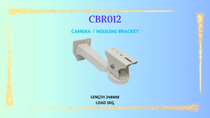 Outdoor CCTV Camera Metal Housing Bracket length 300 mm Load 5kg for Outdoor Flat Wall use White 5Kg Max Load CBR012