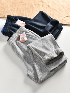 Quần Dài Thể Thao Thường Ngày Mùa Thu Đông Cho Nam Quần Dài Ống Đứng Có Lót Lông Cừu Dày Có Thắt Lưng Co Giãn Quần Dài Thời Trang