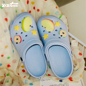 XIXITIAO | Slim Cute Apple Slice Slip Resistant Summer Beach Clogs